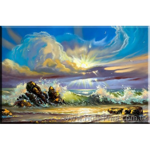 Картины море, Морской пейзаж, ART: MOR777049, , 168.00 грн., MOR777049, , Морской пейзаж картины